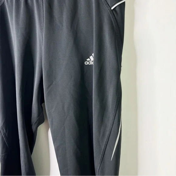 Adidas Performance Athletic Leggings Training Ankle Zipper Mesh Black Size M - Picture 11 of 14